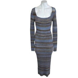 Paloma Wool Marcela Knit Dress, Wool Striped, Merino Blend, Long Sleeve, Sz S